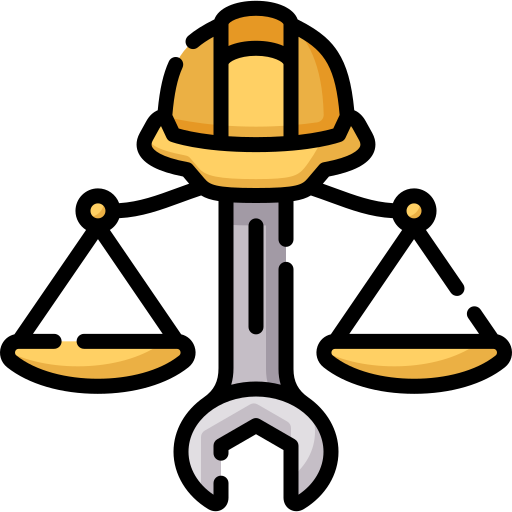 logo de construccion y balance